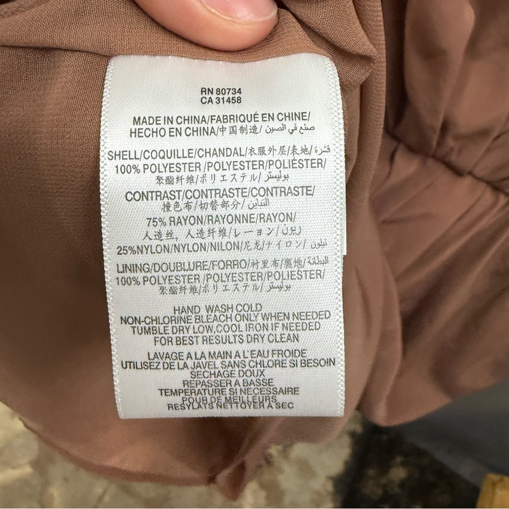 BCBGeneration Size Large Keyhole Back Tan Dress - Picture 7 of 10